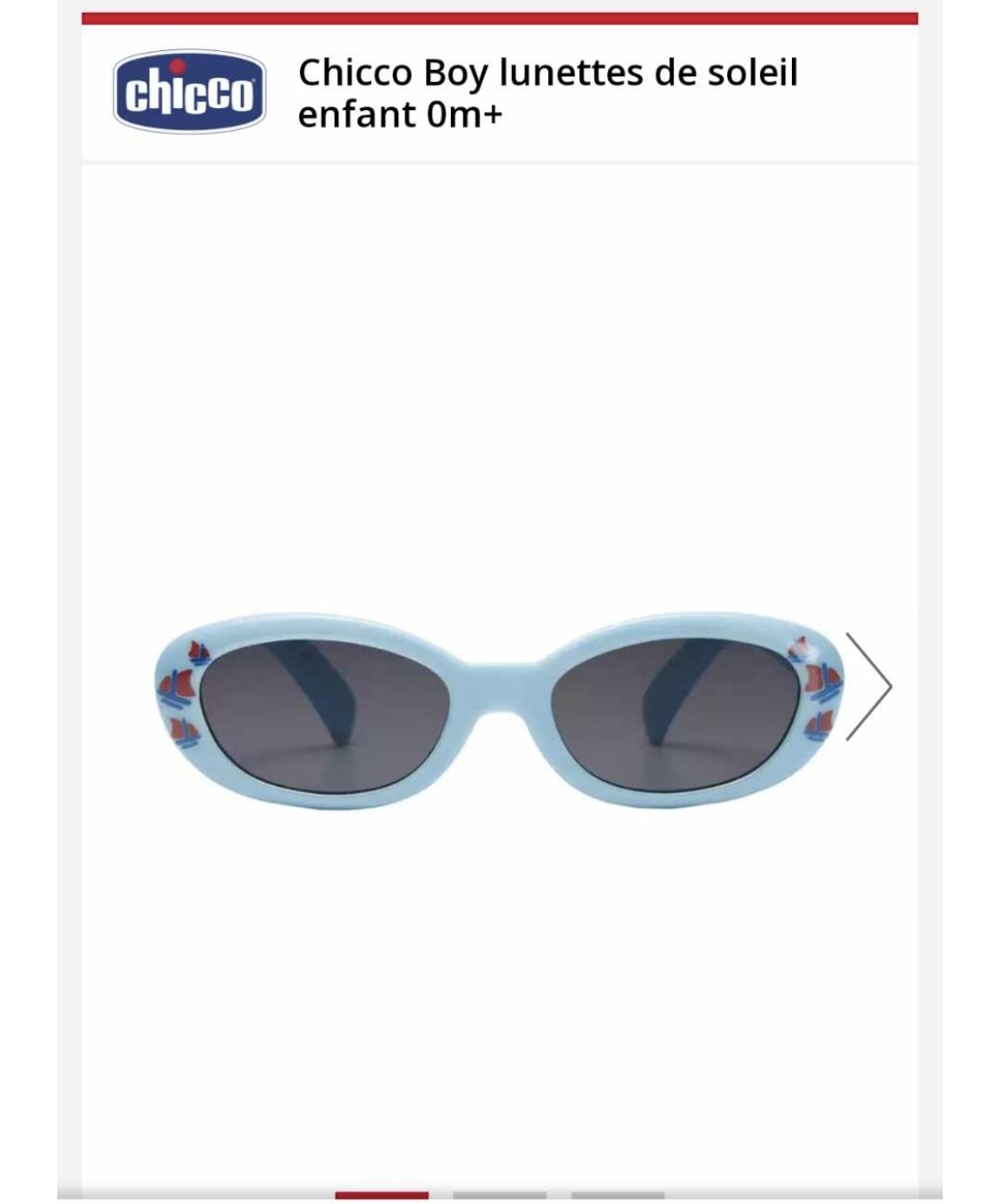 Chicco boy lunettes de soleil naissance