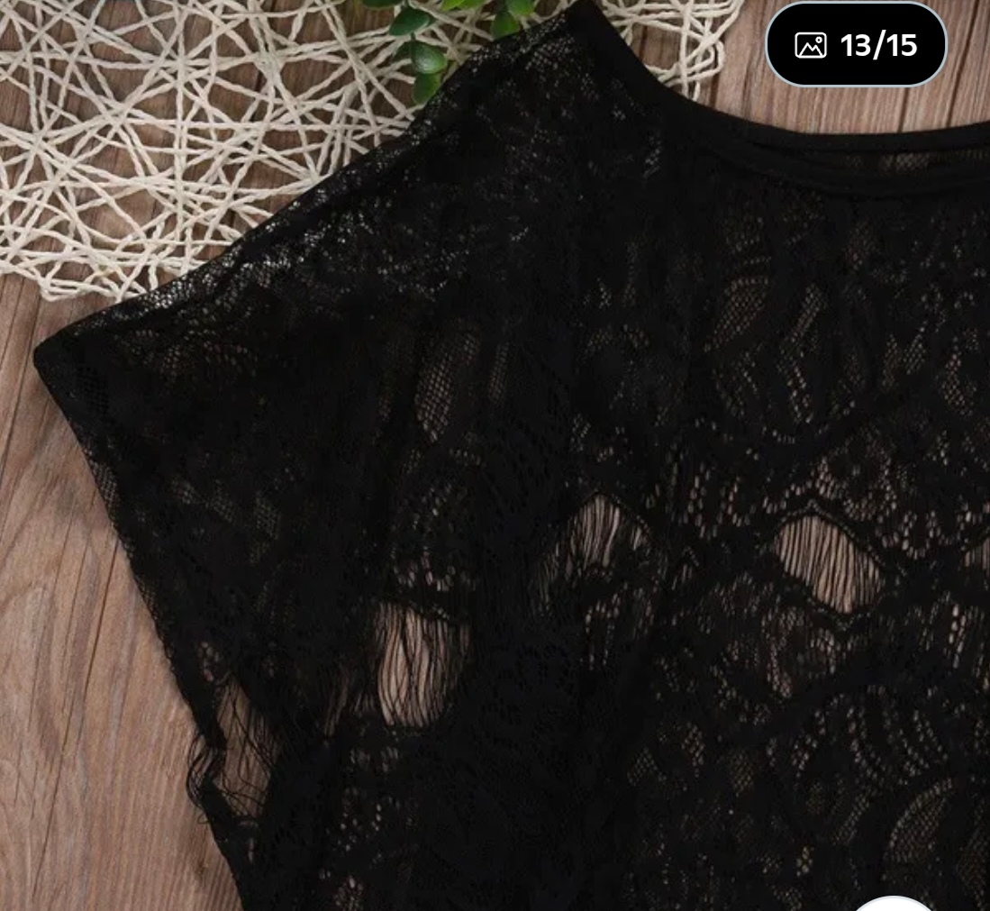 Superbe tenue de plage noire