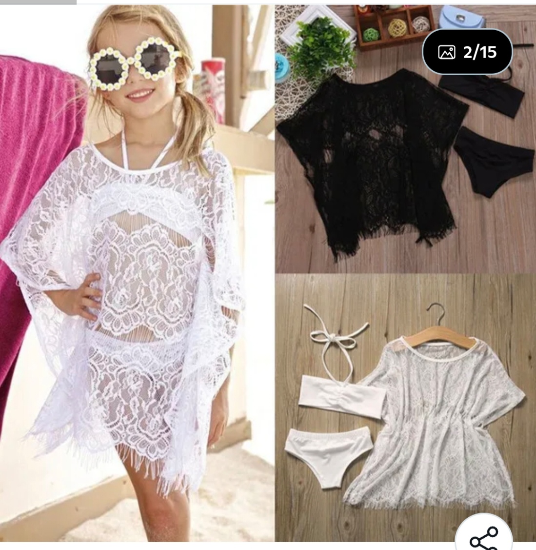 Superbe tenue de plage noire