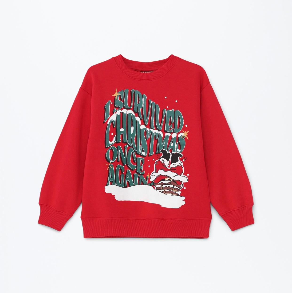 Sweat Lefties Noël Santa Christmas réveillon 7-8 ans