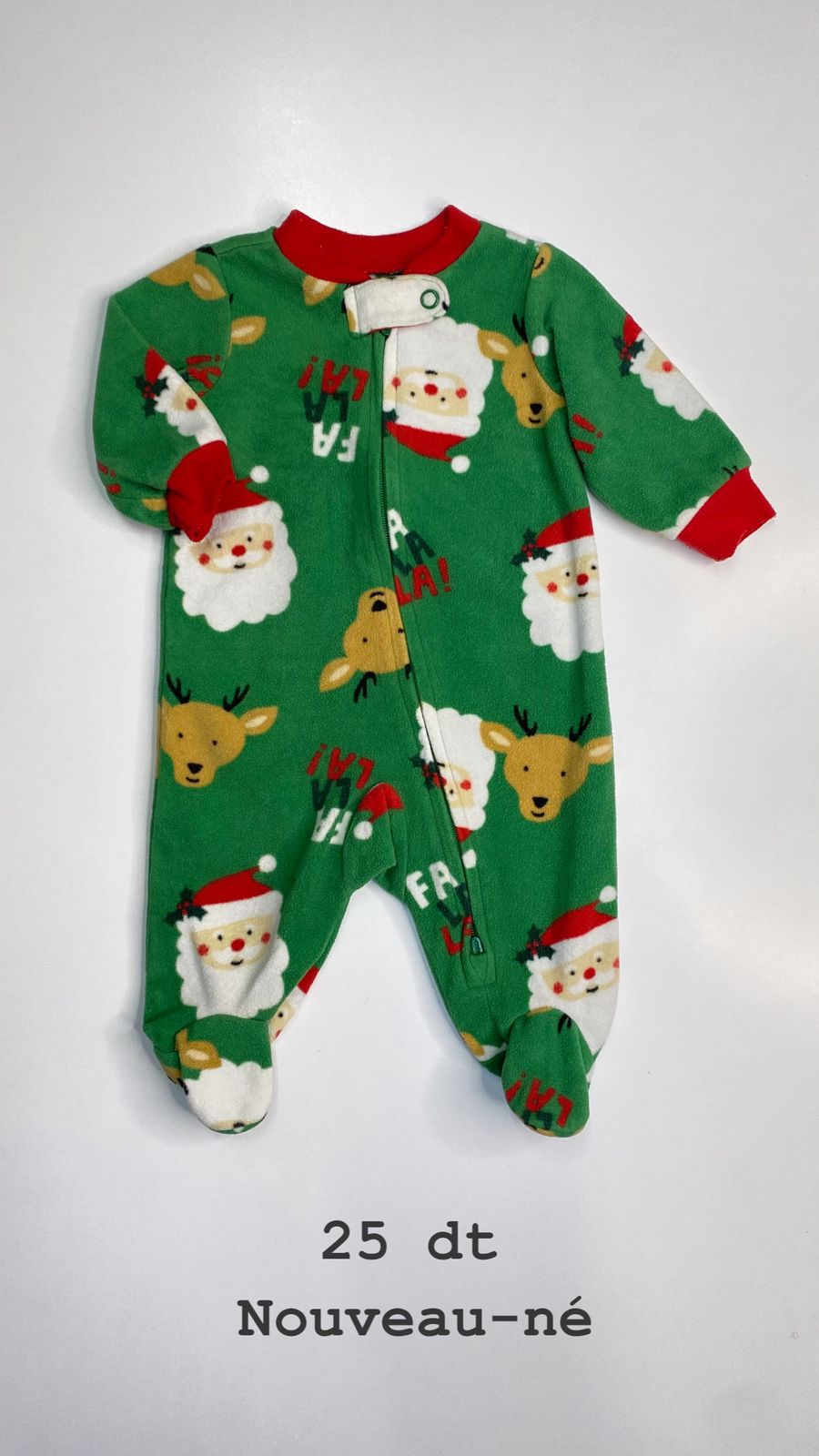 Grenouillère Noël Santa Christmas réveillon nouveau-né Ref60