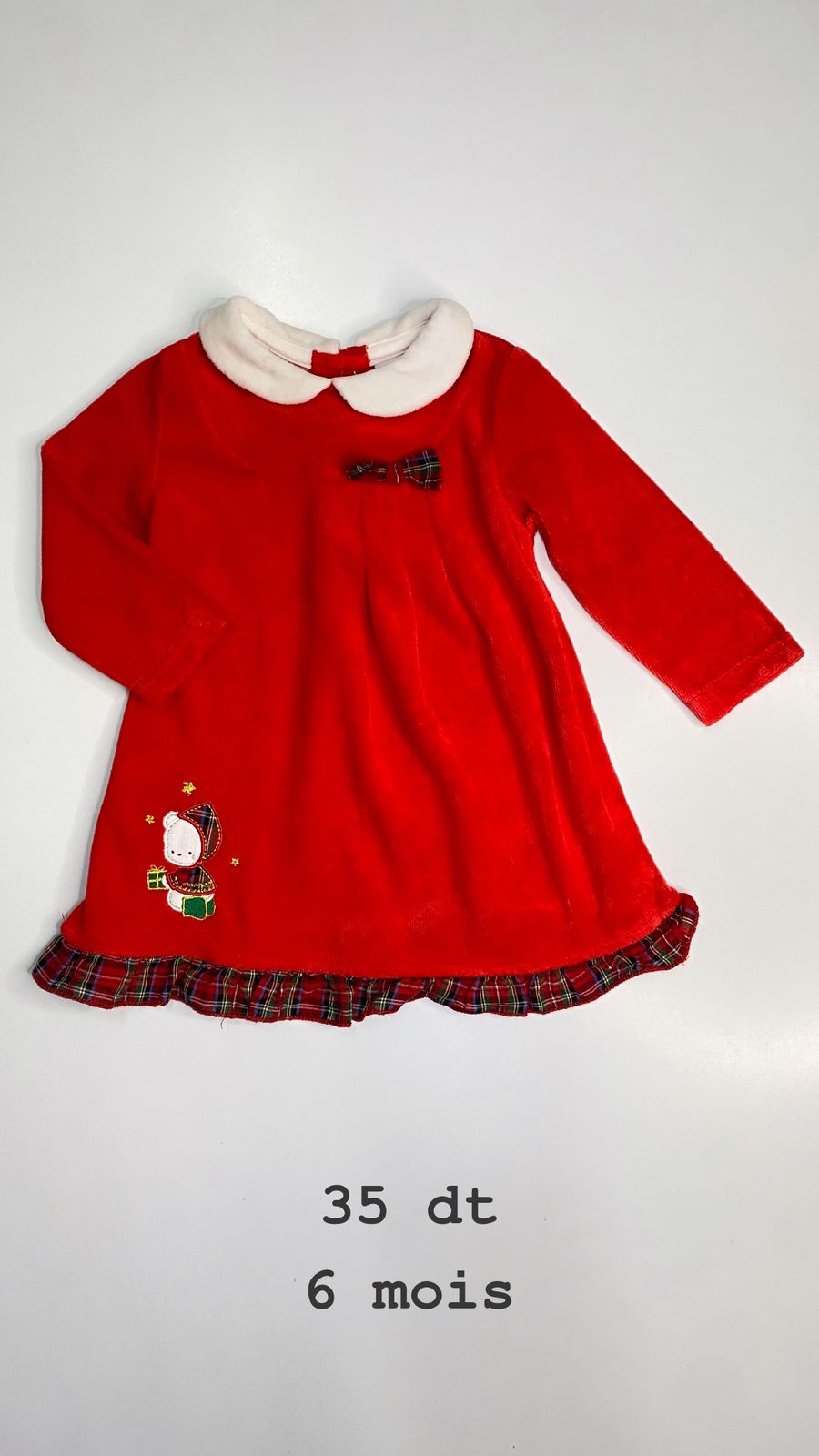 Robe Noël Santa Christmas réveillon 6 mois Ref100