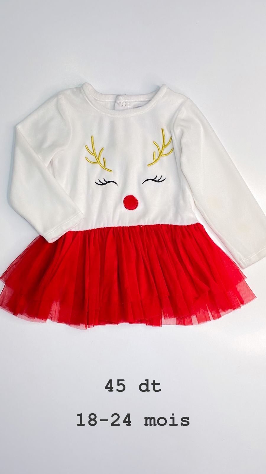 Robe Noël Santa Christmas réveillon 18-24 mois Ref100