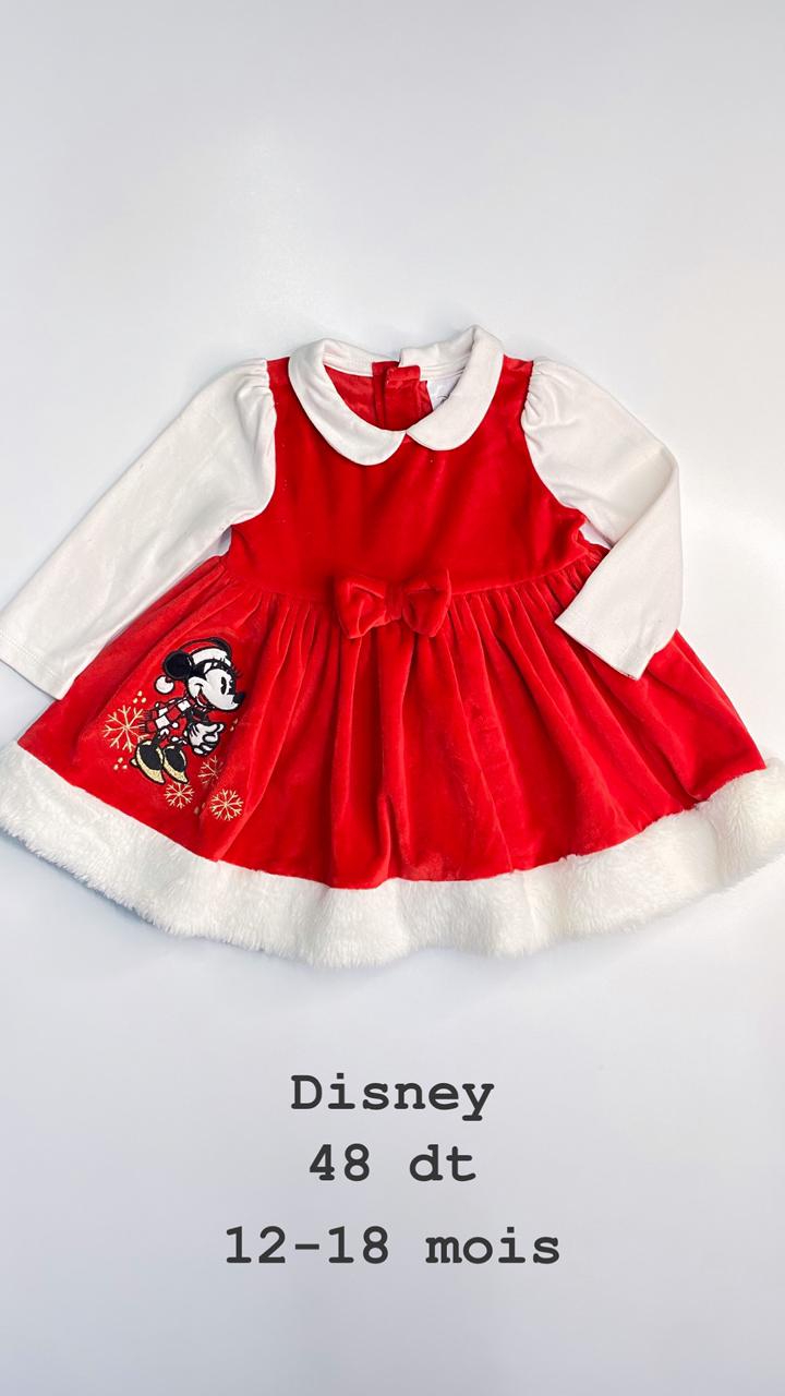 Robe Noël disney Santa Christmas réveillon 12-18 mois Ref100