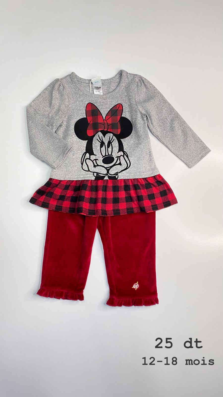 Tenue Minnie mouse 12-18 mois ref88