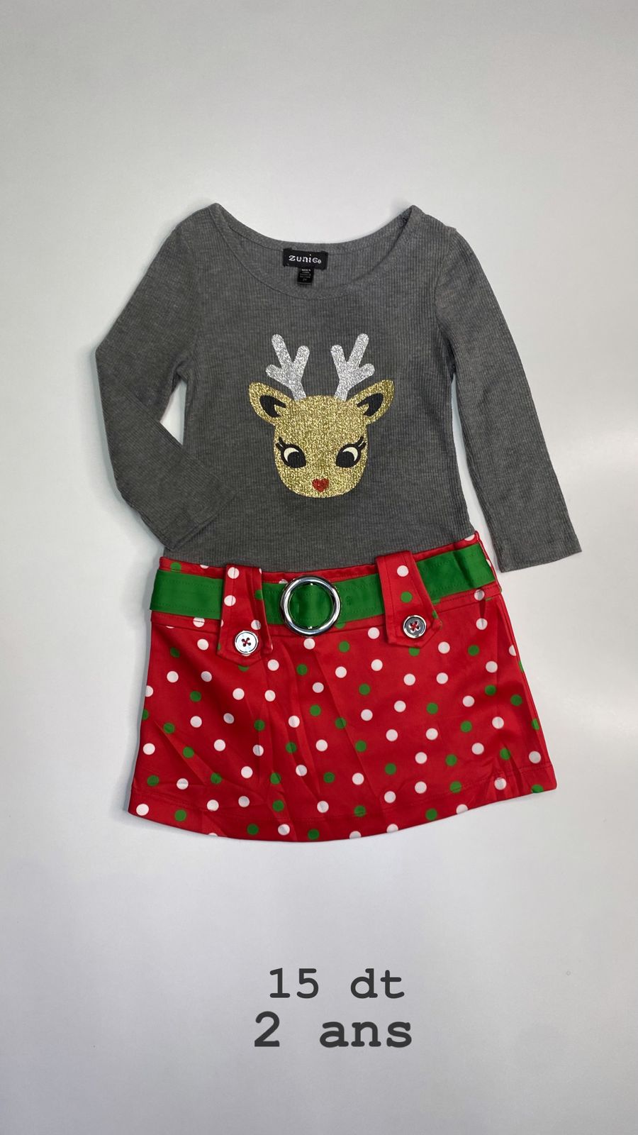 Robe Noël Santa Christmas réveillon 2 ans ref60