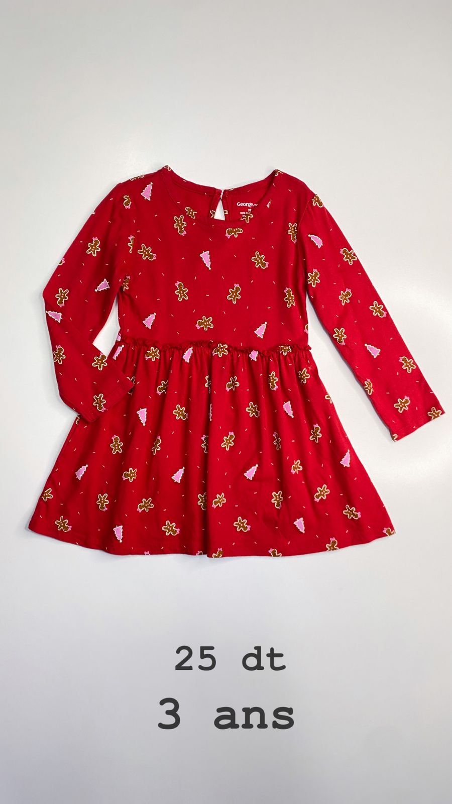 Robe Noël Santa Christmas réveillon 3 ans Ref60