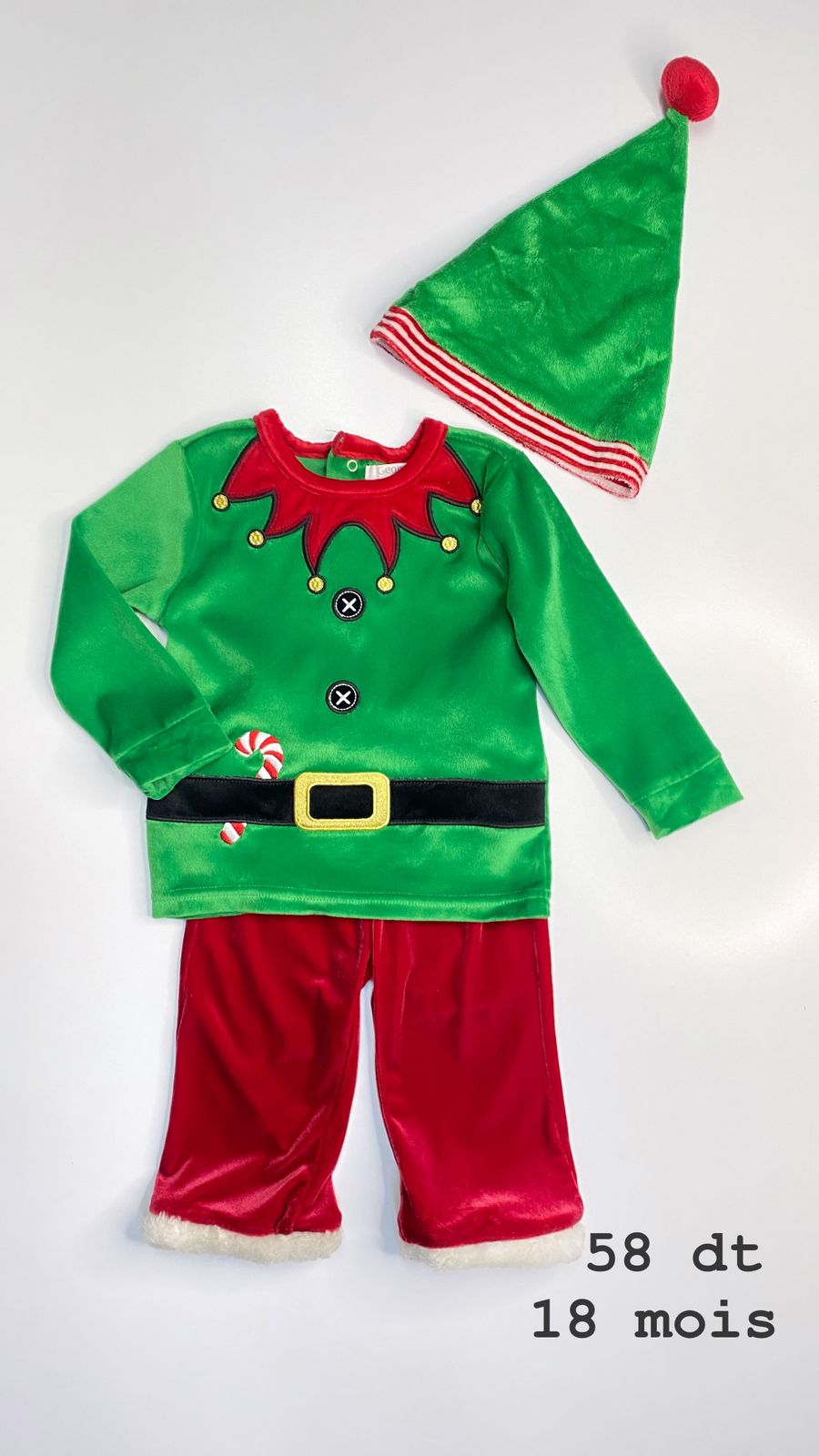 Tenue Noël KIABI Santa Christmas réveillon 18 mois Ref60