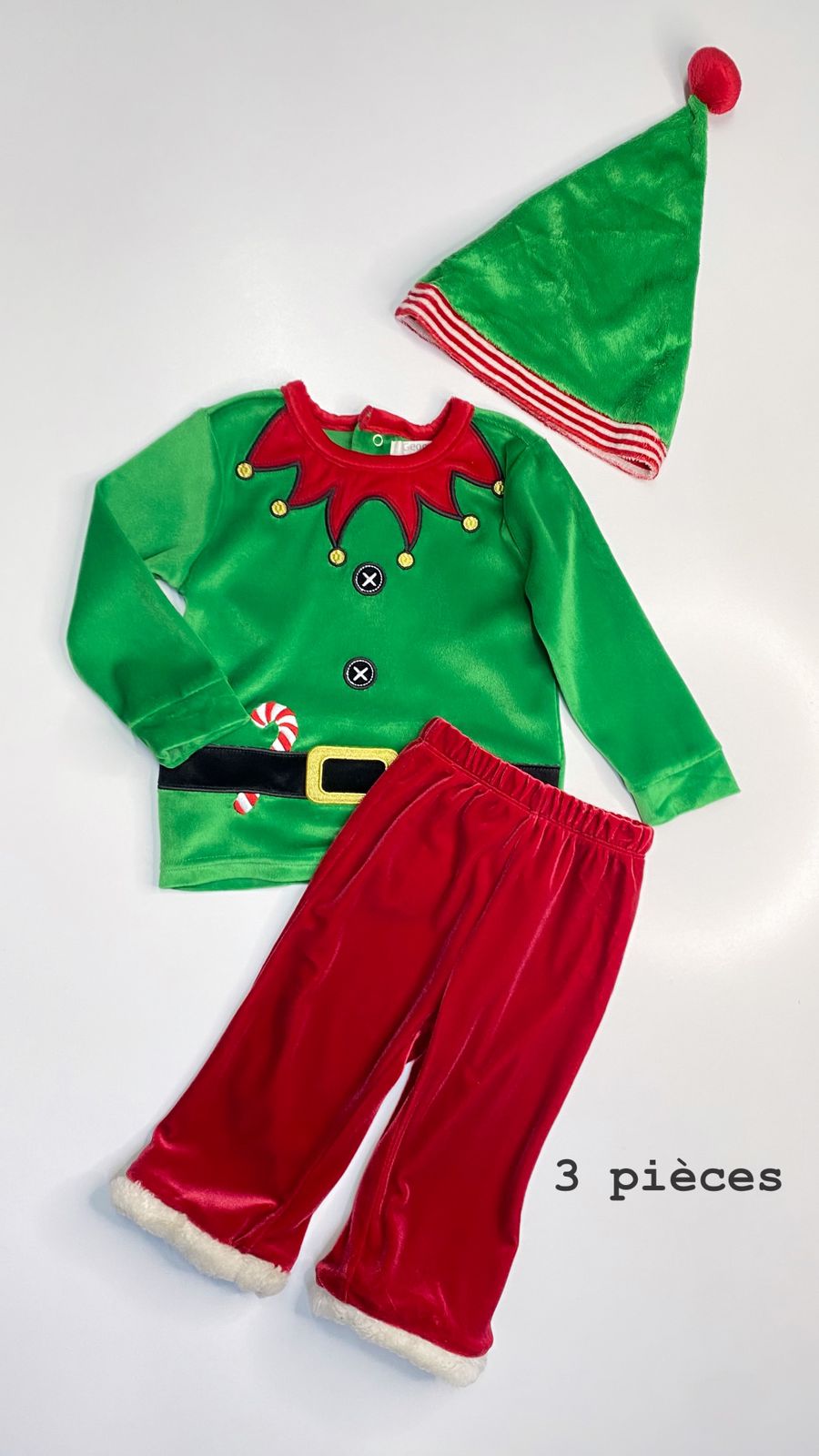 Tenue Noël KIABI Santa Christmas réveillon 18 mois Ref60