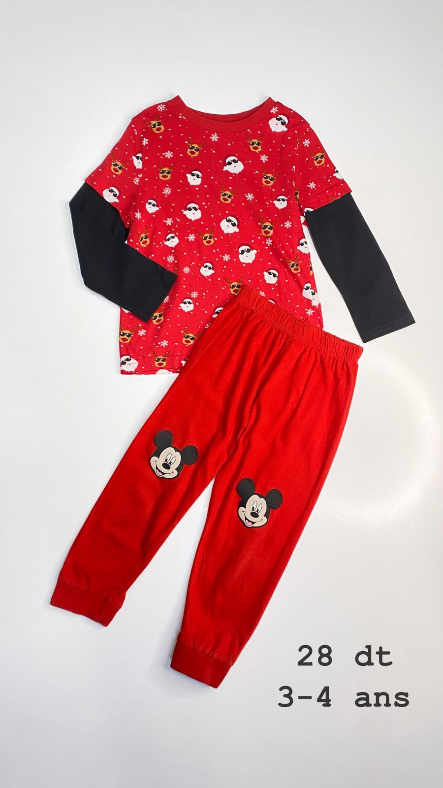 Tenue Noël Santa Christmas réveillon 3-4 ans Ref60
