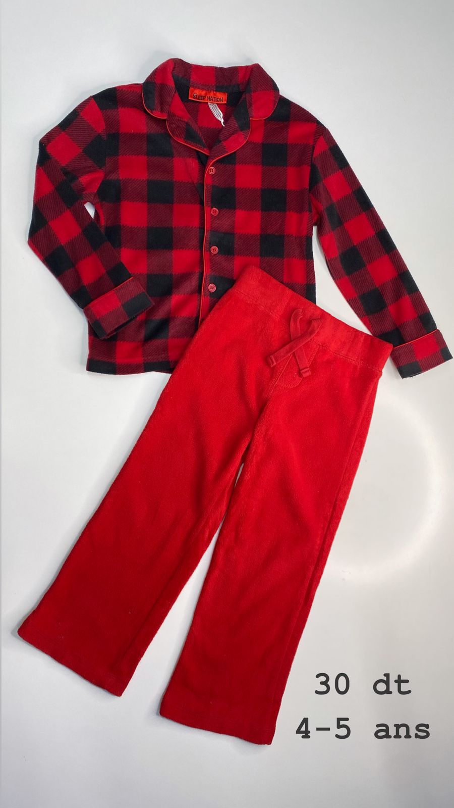Tenue Noël Santa Christmas réveillon 4-5 ans Ref100
