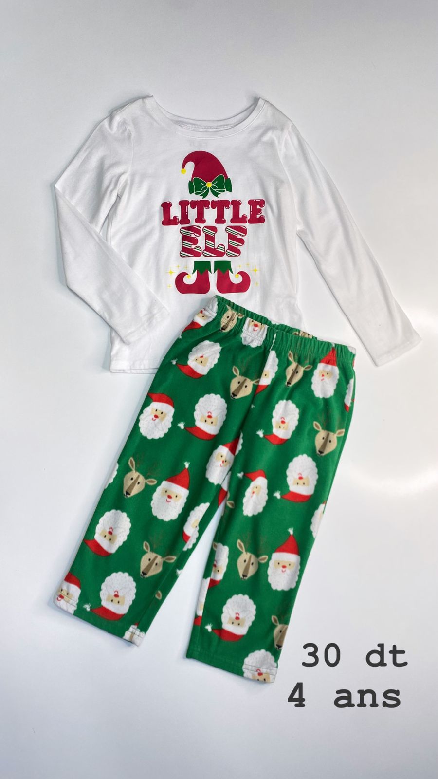 Tenue Noël Santa Christmas réveillon 4 ans Ref100