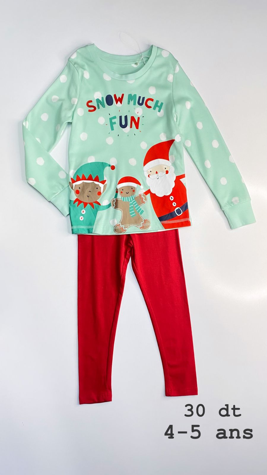 Tenue Noël Santa Christmas réveillon 4-5 ans ref100