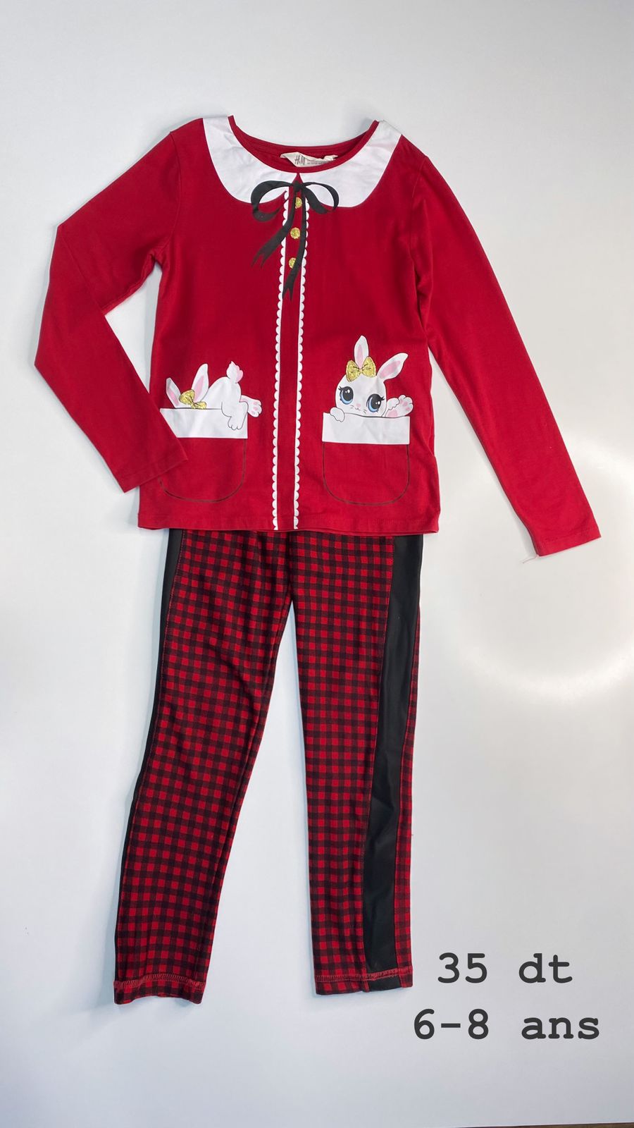 Tenue Noël Santa Christmas réveillon 6-8 ans ref100