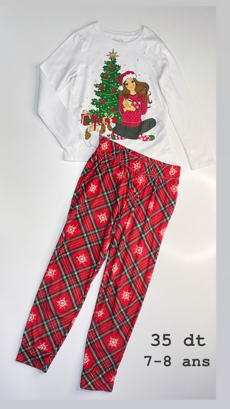 Tenue Noël Santa Christmas réveillon 7-8 ans ref100