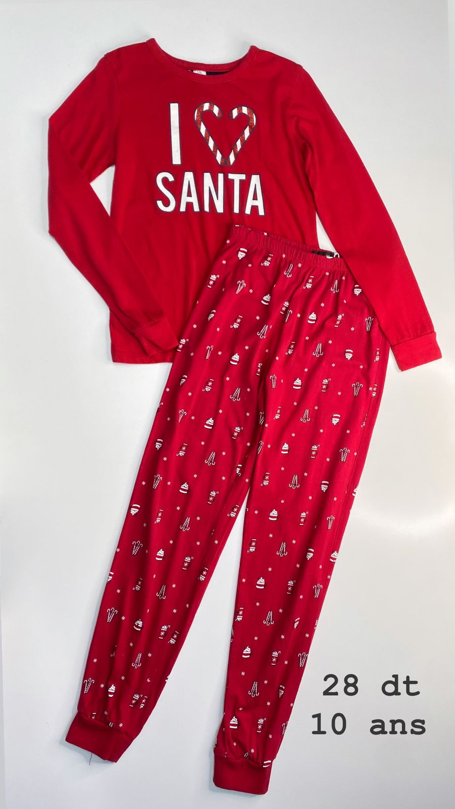 Tenue Noël Santa Christmas réveillon 10 ans ref100