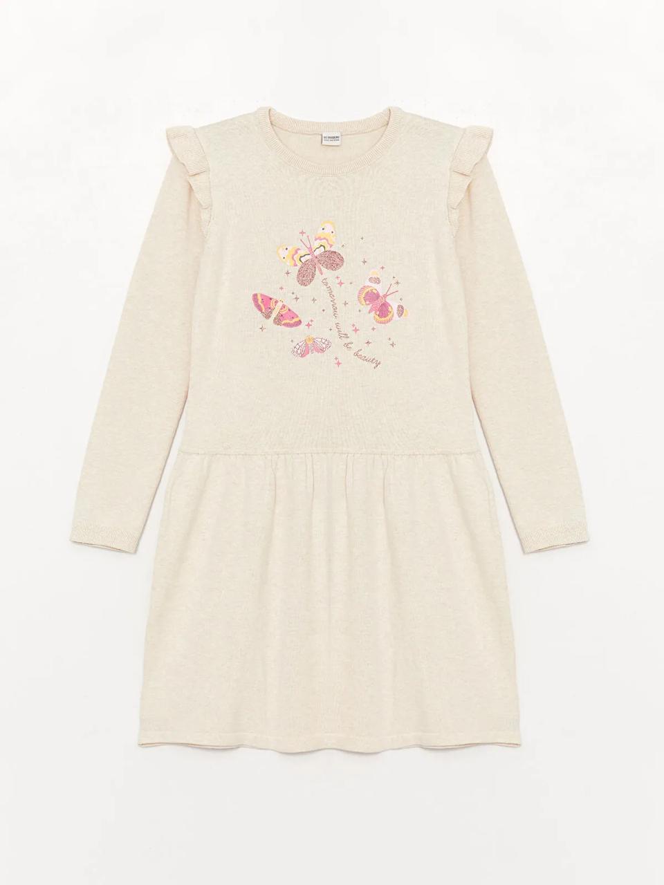 Robe Lc Waikiki en tricot à papillons 5-6 ans