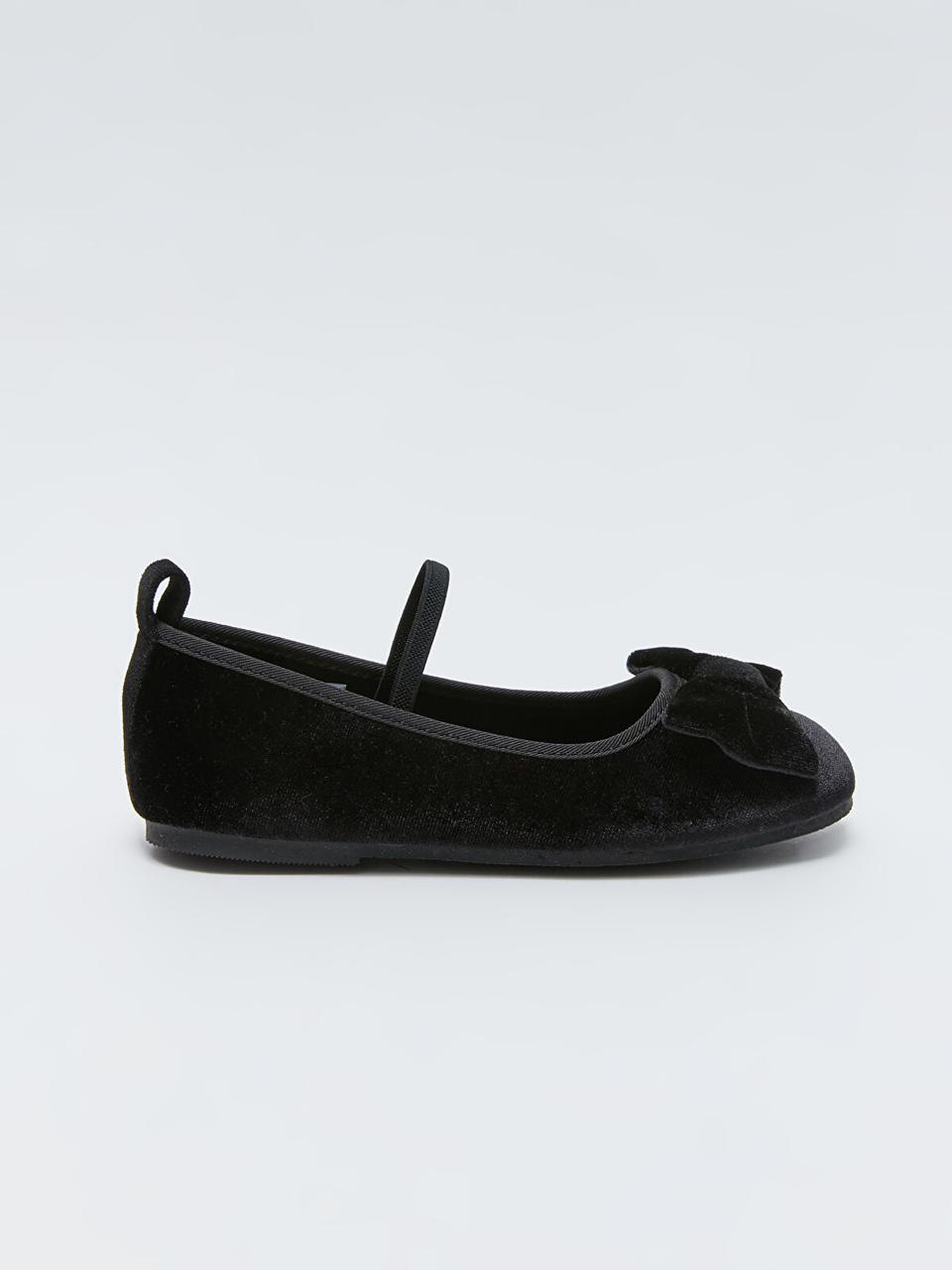 Ballerines Lc Waikiki en noir velours à nœud pointure 31