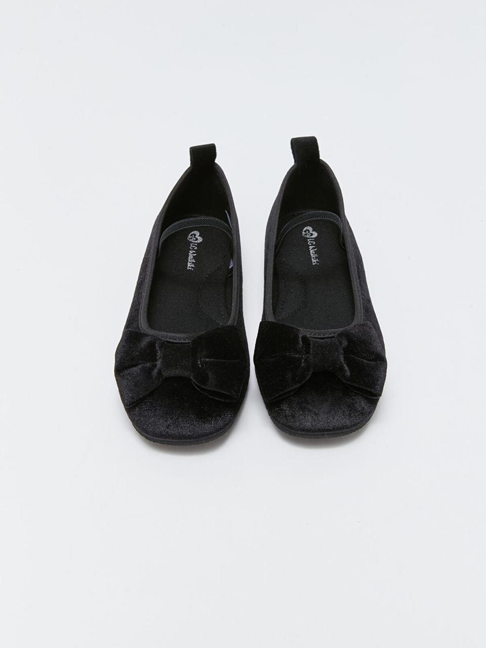 Ballerines Lc Waikiki en noir velours à nœud pointure 31