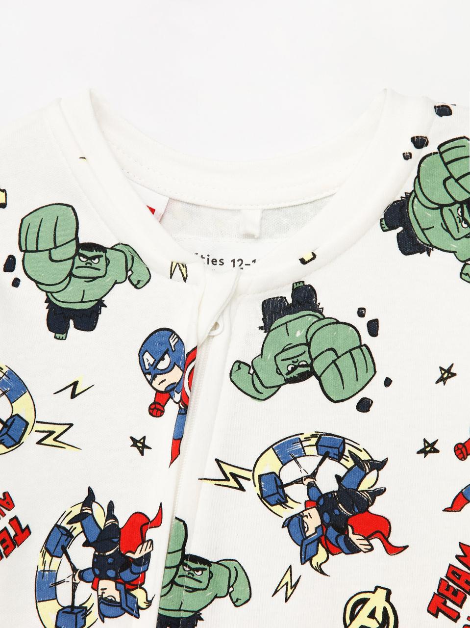 Grenouillère Lefties Avengers MARVEL en coton 3-6 mois