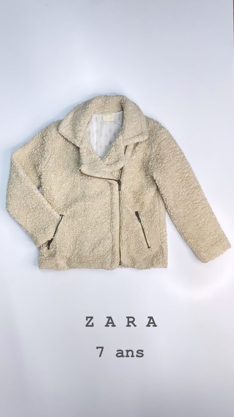 Veste style perfecto ZARA 7 ans