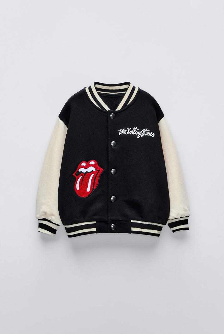 Blouson ZARA bomber Rolling Stones 4 ans 104cm