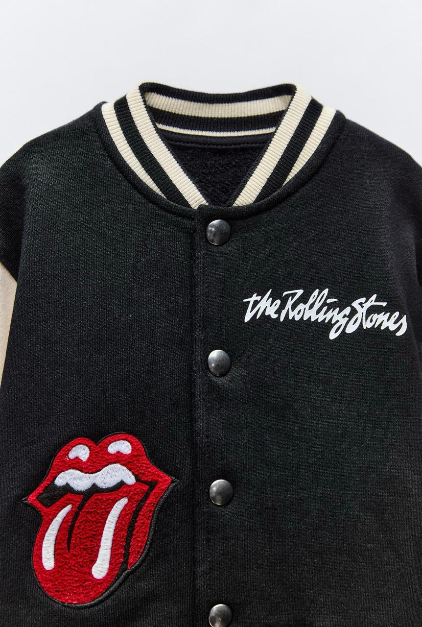 Blouson ZARA bomber Rolling Stones 4 ans 104cm