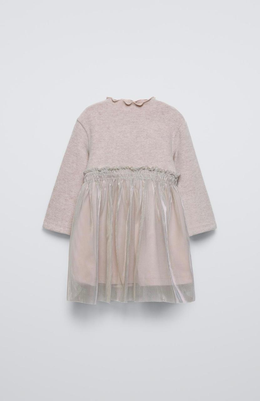 Robe ZARA en tulle bimatière soft touch 18 mois 86cm