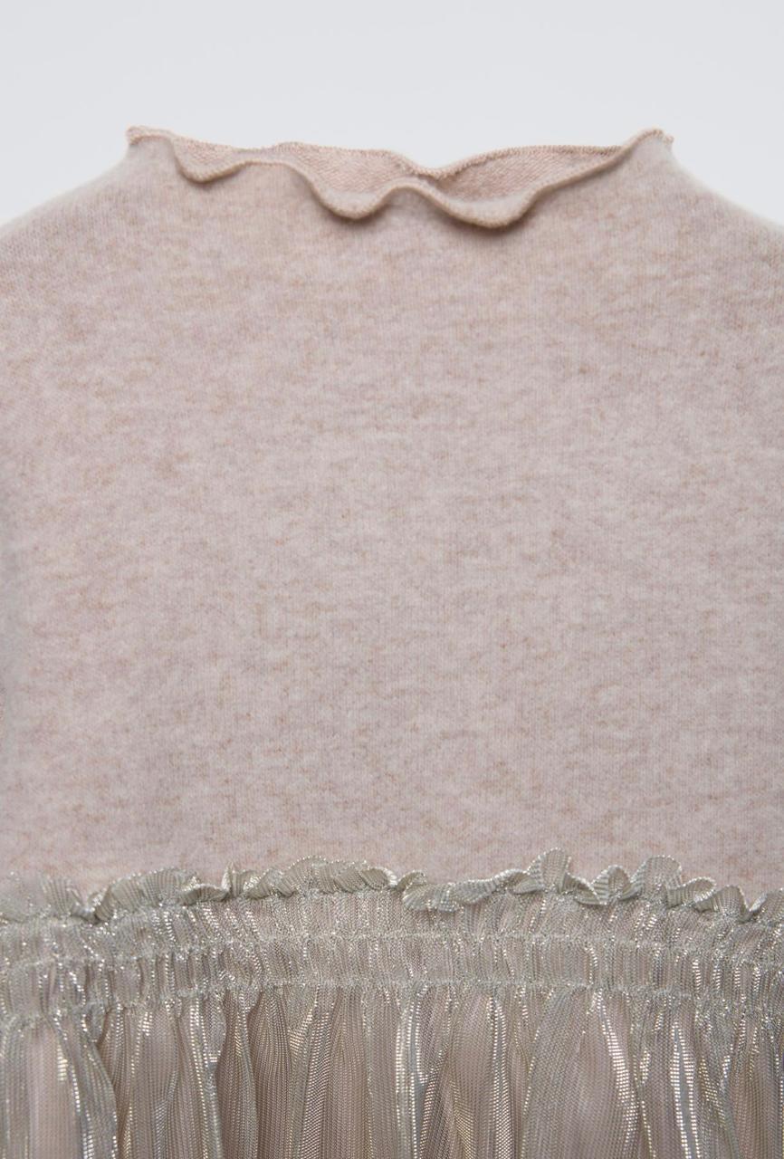 Robe ZARA en tulle bimatière soft touch 18 mois 86cm