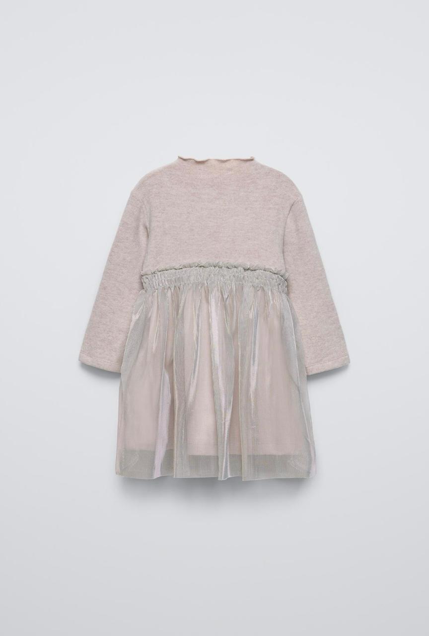 Robe ZARA en tulle bimatière soft touch 18 mois 86cm