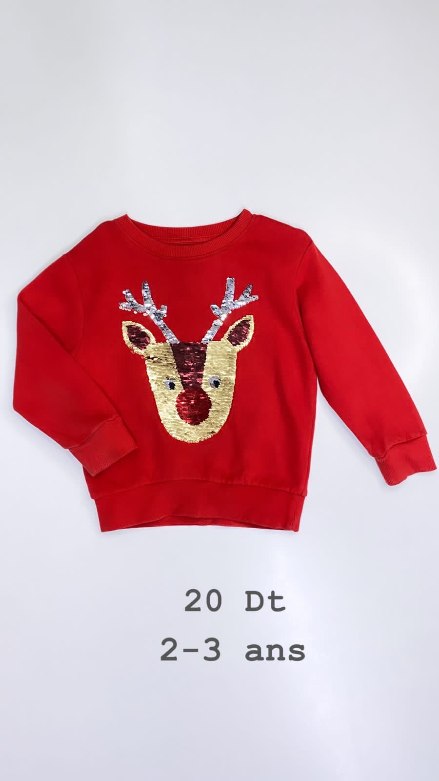 SWEAT NEXT NOËL SANTA CHRISTMAS RÉVEILLON 2-3 ANS REF100