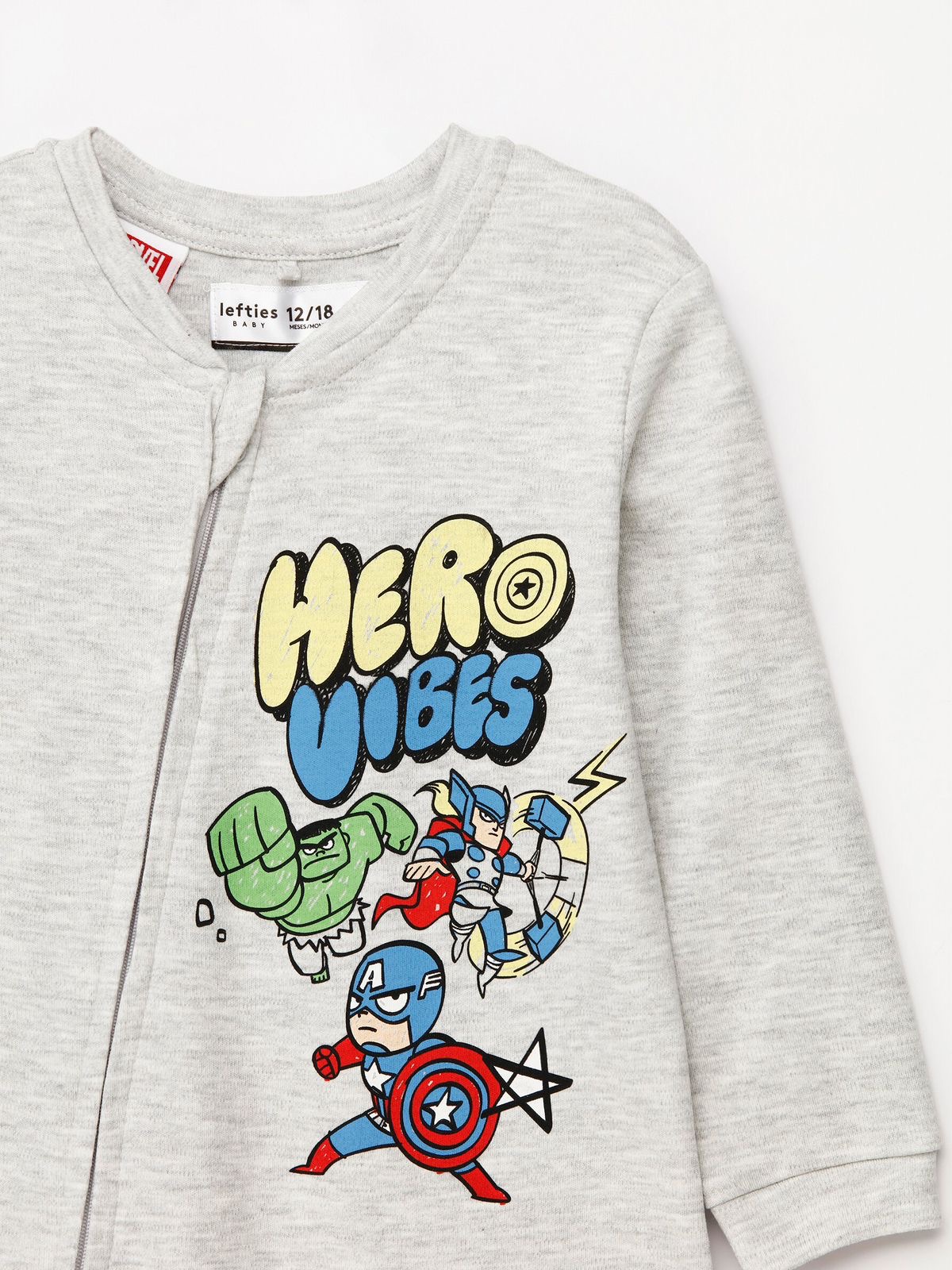 Grenouillère Lefties Avengers MARVEL en coton 9-12 mois