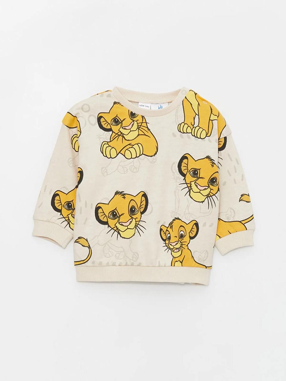Ensemble tenue Lc Waikiki The Lion King Disney sweat et pantalon jogger molletonné non gratté 9-12 mois