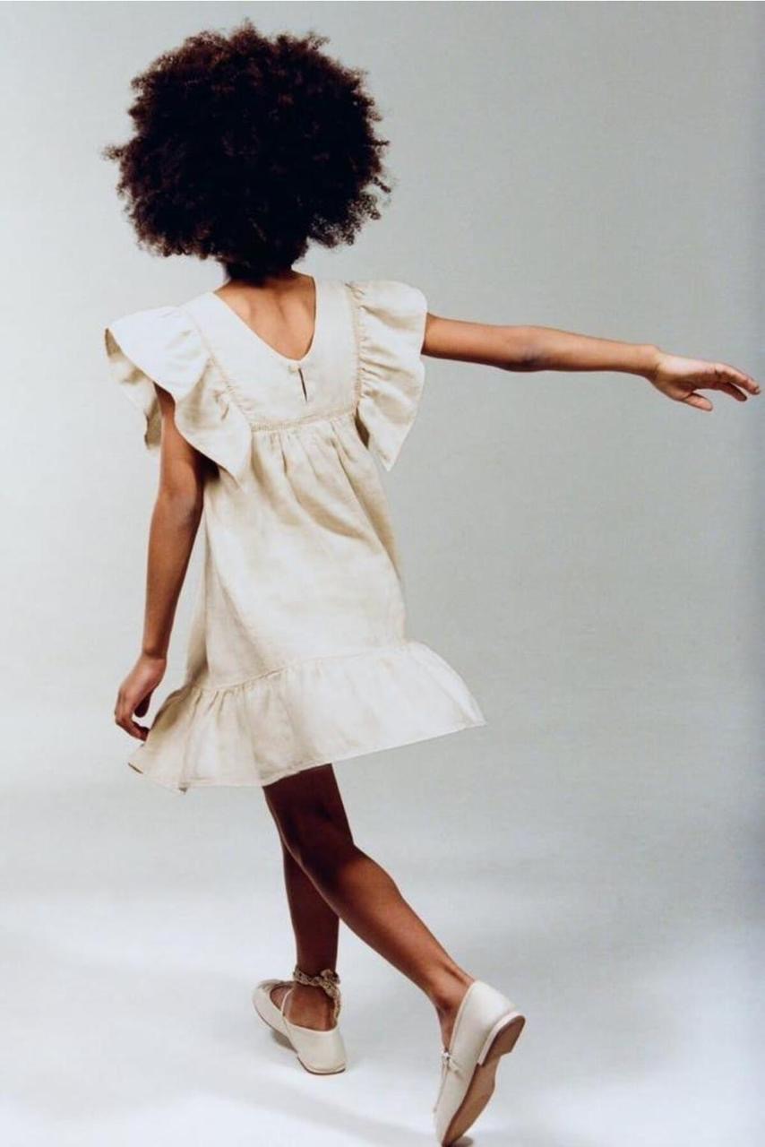 ROBE ZARA EN LIN À ENTRE-DEUX 9-12 mois