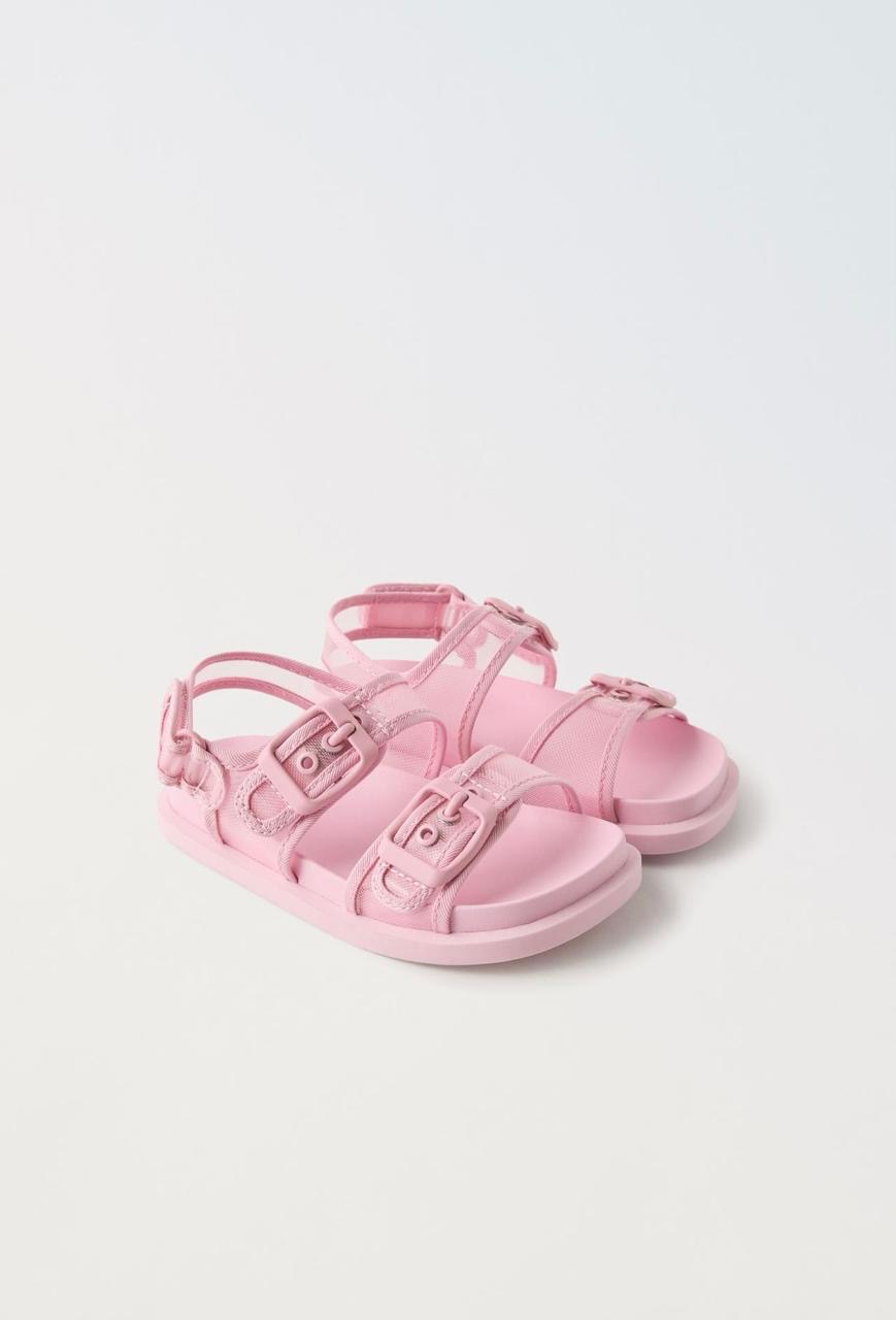 Sandale ZARA rose à boucles pointure 25