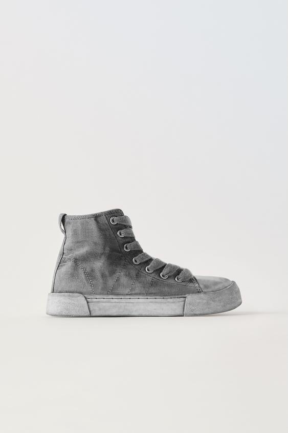Baskets ZARA montantes style rétro pointure 29
