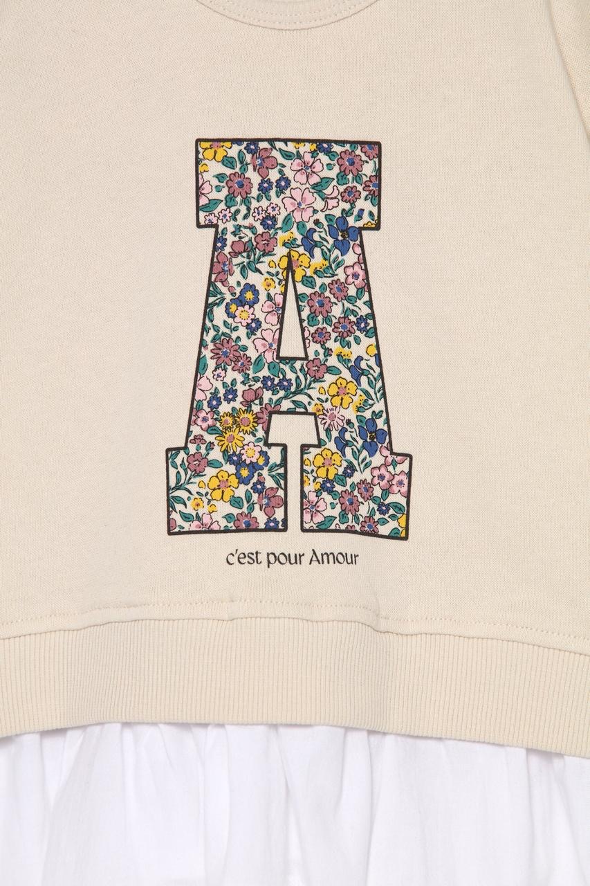 Ensemble tenue Lefties Sweat molletonné gratté ourlet en popeline et leggings côtelés 9-12 mois 80cm