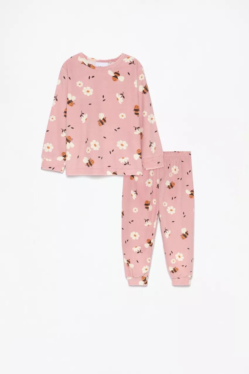 Pyjama lefties Abeille en velours 3-4 ans