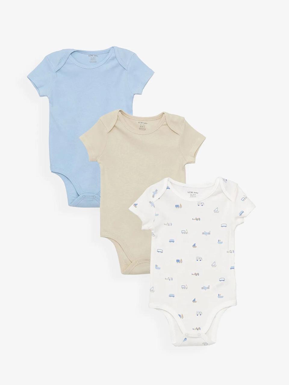 LOT DE 3 BODYS LEFTIES À MANCHES courtes 12-18 MOIS