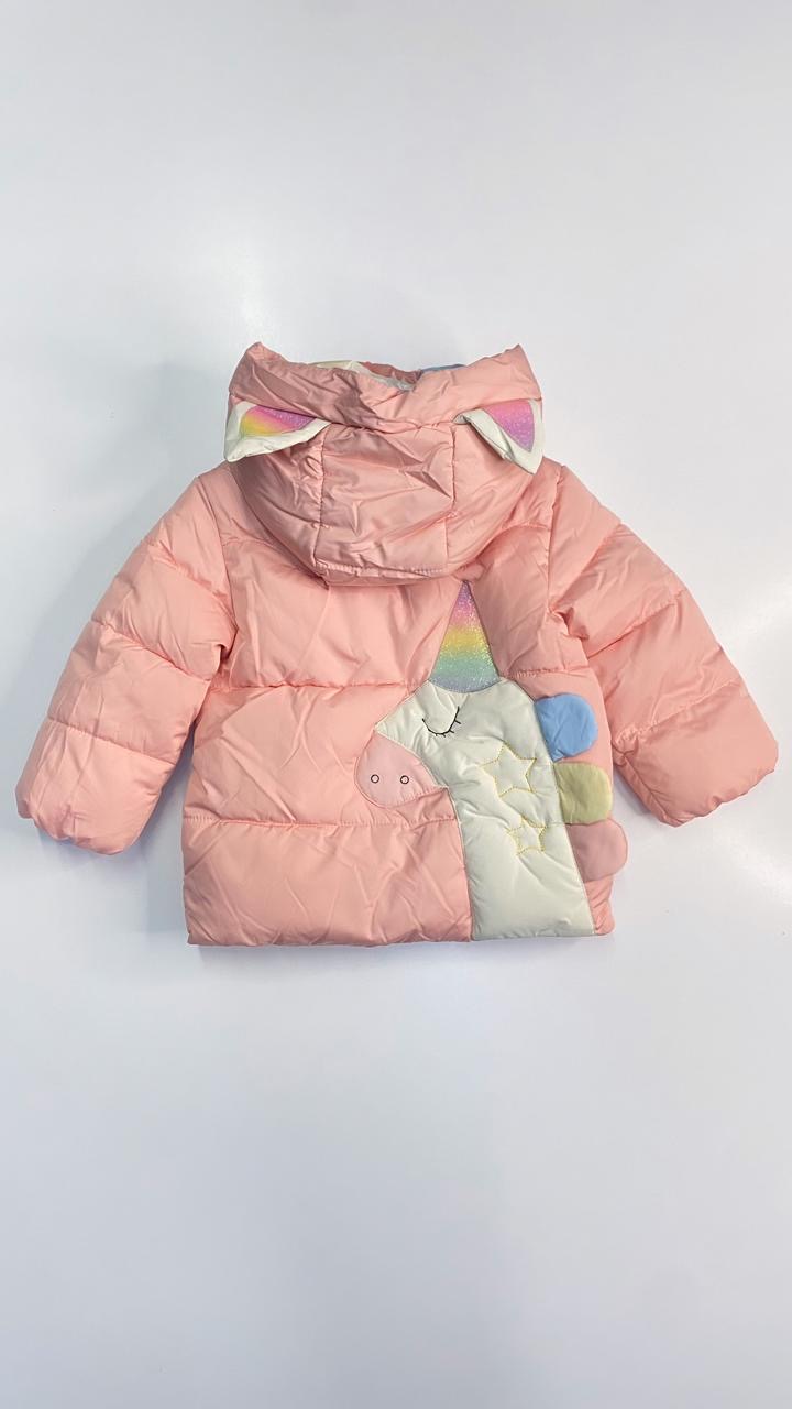 Manteau matelassée HA unicorn licorne à capuche 3-6 mois