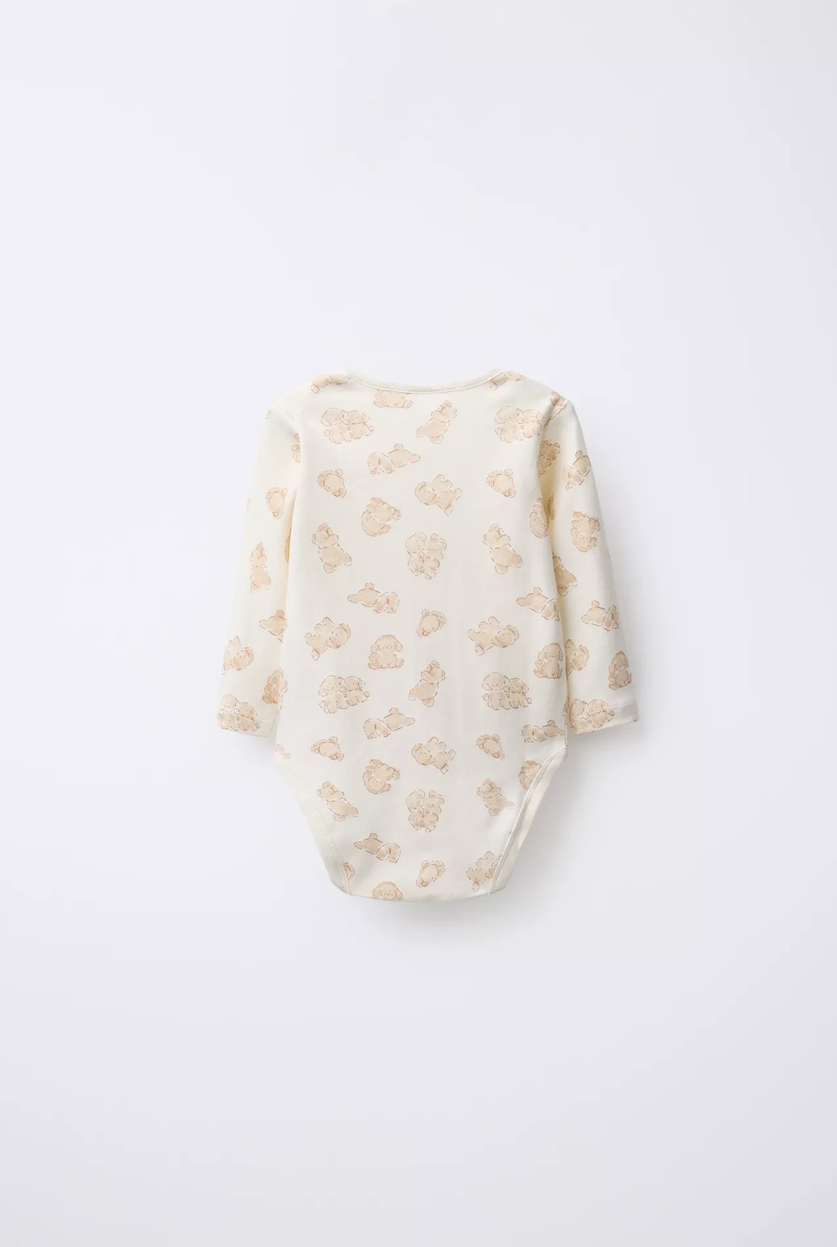 Lot de 5 bodys ZARA à col rond et manches longues 1-3 mois 62cm