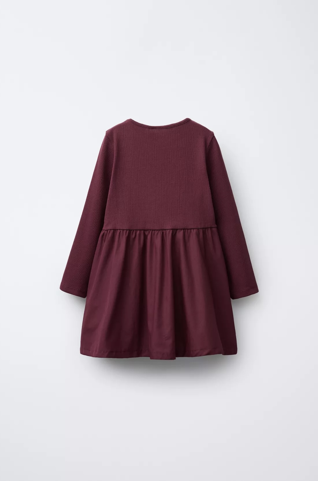 Robe ZARA côtelée bimatière avec noeud 5 ans 110cm