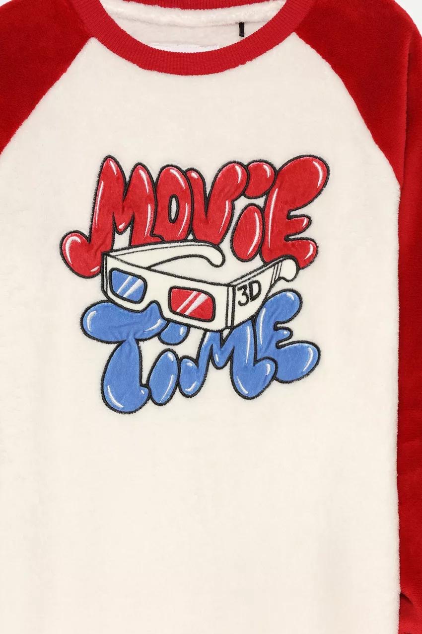 Pyjama Lefties Movie Time en polaire 4-5 ans 110cm