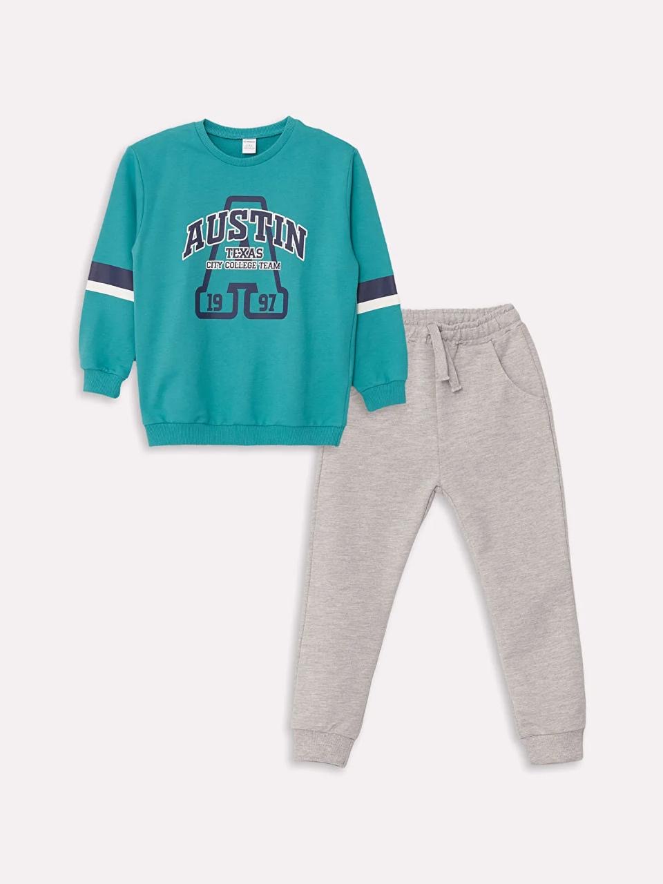 Ensemble tenue Lc Waikiki AUSTIN sweat et pantalon jogger molletonné non gratté 2-3 ans