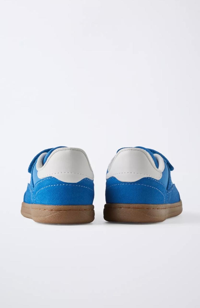 Baskets ZARA tennis rétro en cuir