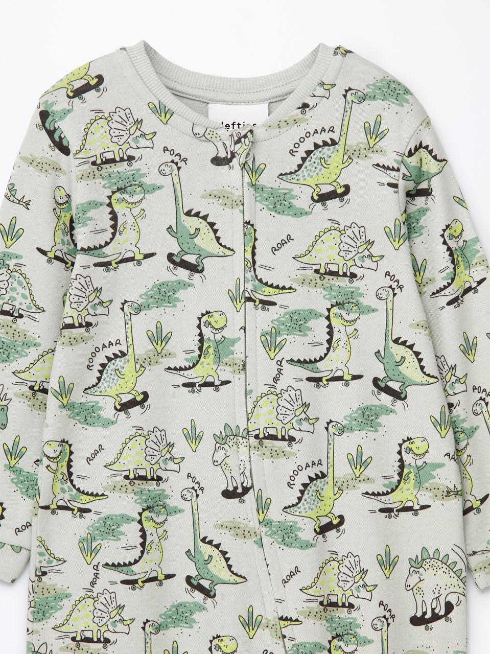 Grenouillère Lefties dinosaure en coton 12-18 mois