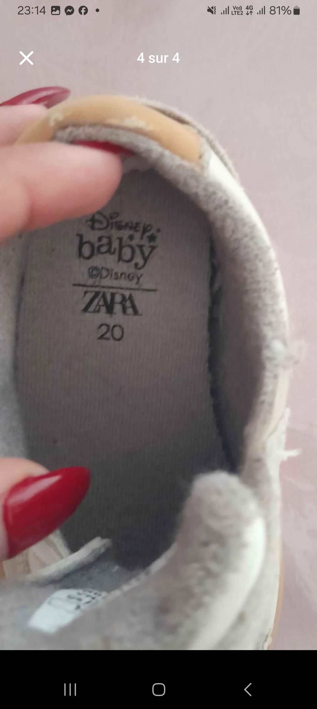 Basket zara pointure 20