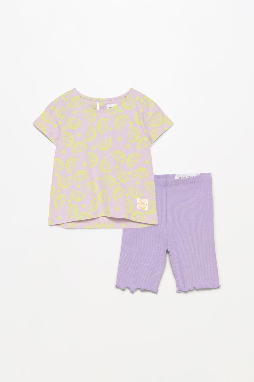 Tenue Lefties imprimée citrons 9-12 mois 80cm