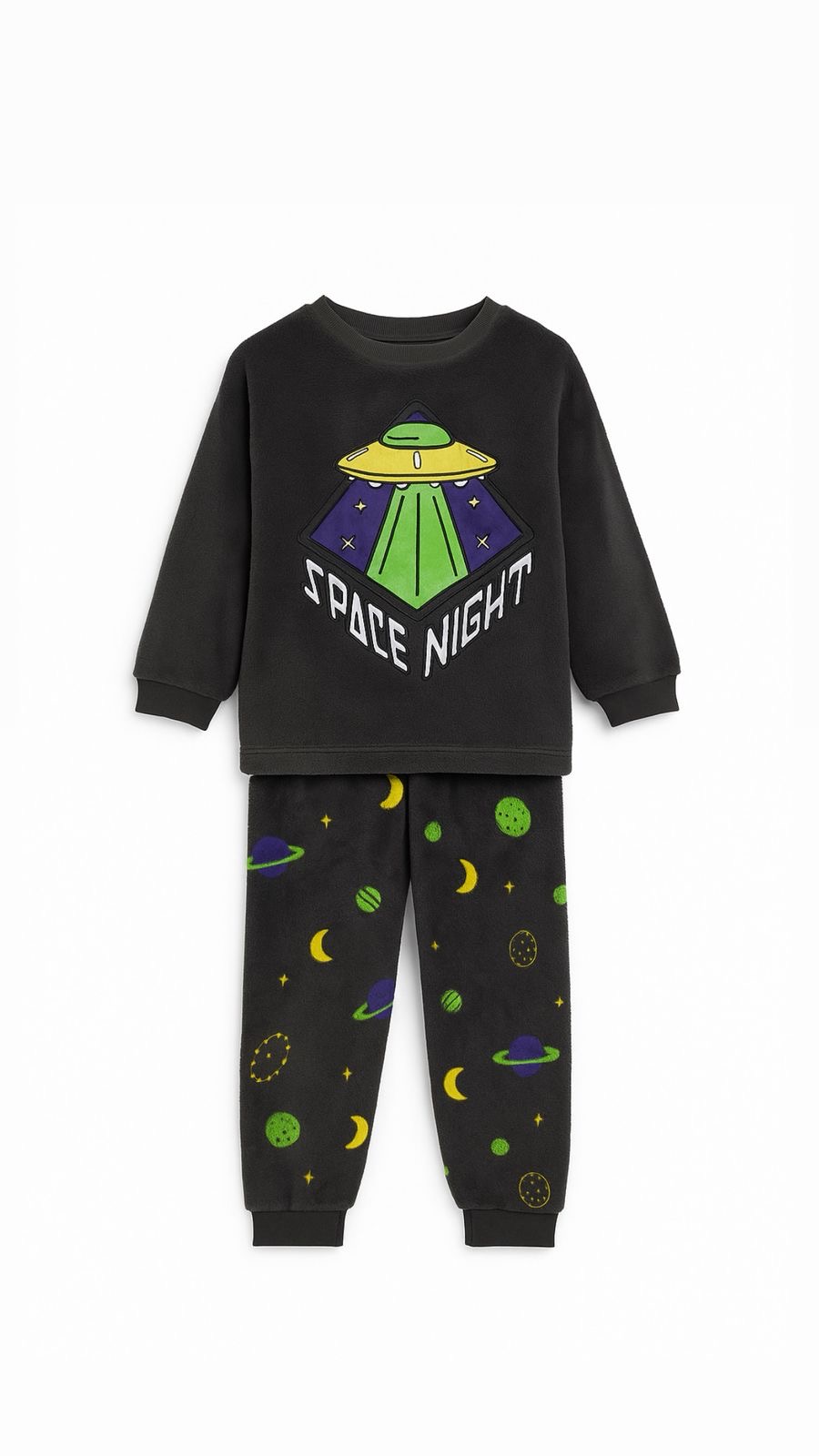 Pyjama Lefties SPACE NIGHT astronaute en polaire 4-5 ans 110cm