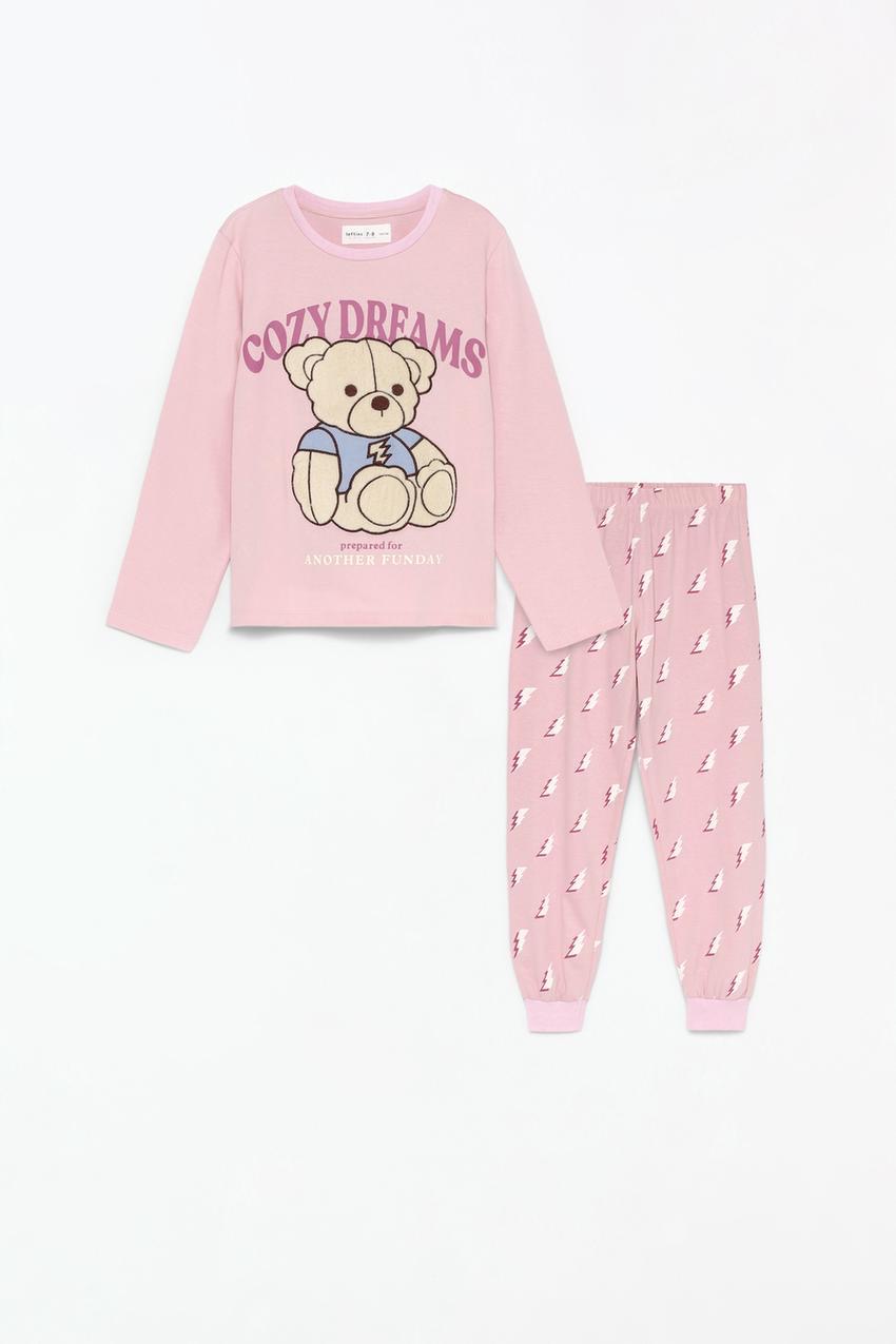 Pyjama Lefties Ours fausse fourrure en coton 7-8 ans